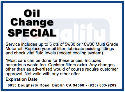 Oil Change Special